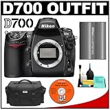 Nikon D700 Digital SLR Camera Body + Nikon EN-EL3e Rechargeable Li-ion Battery + Nikon SLR System Case + Cameta Bonus Accessory Kit