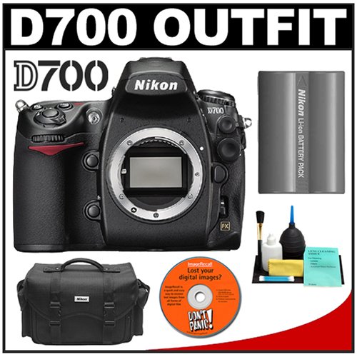 Nikon D700 Digital SLR Camera Body + Nikon EN-EL3e Rechargeable Li-ion Battery + Nikon SLR System Case + Cameta Bonus Accessory Kit