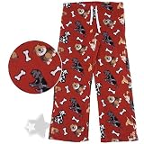 Dog Bone Fleece Pajama Pants for Women