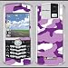 Blackberry 8100 Pearl purple camo Skin 31006