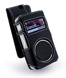 Tuff-Luv Napa Leather case cover for (Roberts Sports DAB radio) - Black