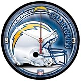 San Diego Chargers Round Clock