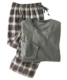 PJ Set - Mens - S - RUBY DARK SHALE PLAID