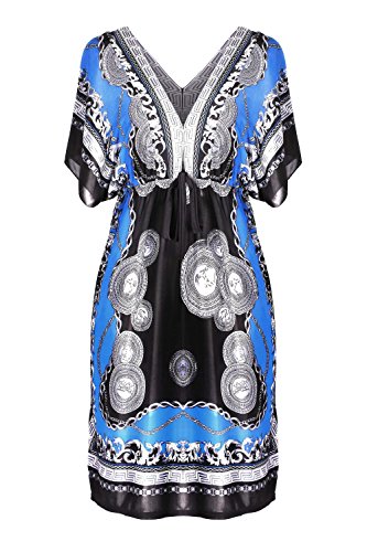G2 Chic Women's Printed Midi Summer Sun Dress