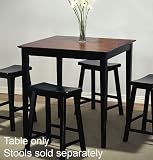 Powell Honey Brown and Antique Black with Sand Through Terra Cotta Gathering Table