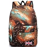 BEIER® XK6 Gold Special Galaxy Flag Backpack Men and women Fashion Schoolbag
