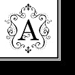 Monogram Elegant Initial Luncheon Napkins