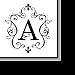 Monogram Elegant Initial Luncheon Napkins