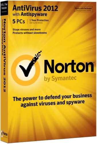 Norton Antivirus 2012, 5 Computers, 1 Year Subscription 