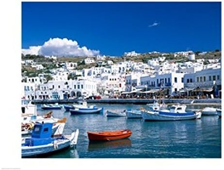 The Winning Town View, Mykonos, Cyclades Islands, Greece Poster (24.00 x 18.00)