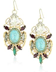 Anton Heunis Anthony and Cleopatra Filigree Bug Crystal Drop Earrings