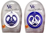 Kentucky Wildcats SportClip Headphones with Wind-Up Storage Case