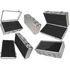 Uhrenkoffer aus Aluminium f�r 24 Uhren
