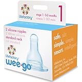 Silicone Nipples-Stage 2(3-6 months) - Lifefactory - 2 - Pack
