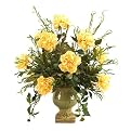 Peonies with Willow and Ivy Faux Floral Arrangement in Urn