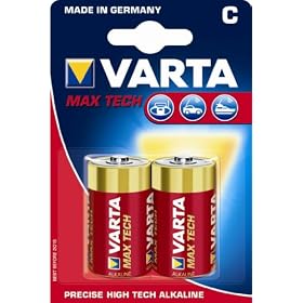 Varta - 4714101402 - Max Tech Piles Alcalines - C LR14 X 2