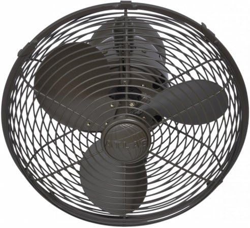 Matthews Fan Co KC-TB Kaye 17 in. Oscillating Wall Fan in Textured Bronze by Matthews Fan