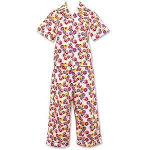 Buy Frankie and Johnny Pansies Plus Size Shortsleeve Capri Pajama by Frankie & Johnny