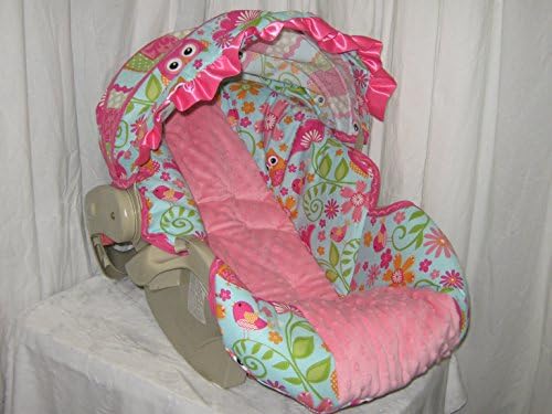 Chevron and Dot Owl Graco Snugride Carseat Cover and Canopy