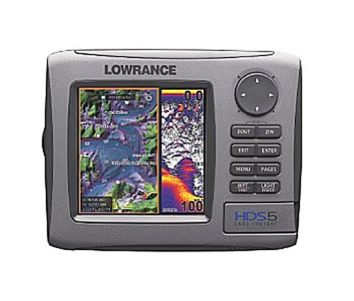 Lowrance Fischfinder/GPS-Kartenplotter HDS-5, grau