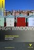 High Windows (York Notes Advanced)