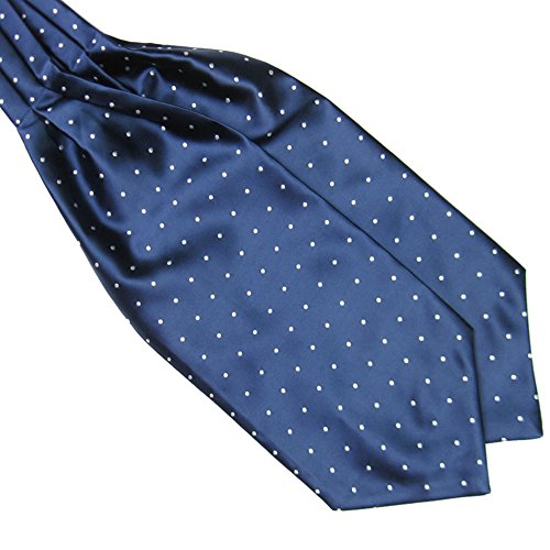 Froomer Men's Ascot Blend Polka Dot Ties Silk Cravat