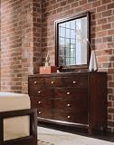 American Drew Tribecca Dressing Chest and Landscape Mirror