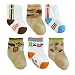 Just One Year Fuzzy Socks 6-pk. - Blue (0-3 mos.)