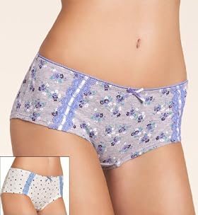2 Pack - Limited Collection Cotton Rich Floral & Spot Print Shorts