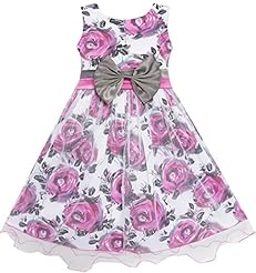 Girls Cotton/Tulle Pageant Dress/Wedding Dress 