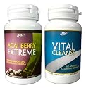 Acai Berry Extreme / Vital Cleanse Colon Cleanse Set - Powerful Weight Loss Diet Pill Combination