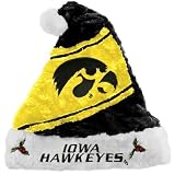 Iowa Hawkeyes Mistletoe Santa Hat