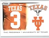 The Program - Texas Longhorns / Hook'em Horns / 2010 Sage HIT Football Card Shipped in Protective Screwdown Case