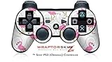 Sony PS3 Controller Skin Flamingos on White
