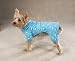 Dog Pajamas - Blue Goodnight Flannel Dog PJs w/Clouds, Stars & Moon - Medium