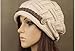 ArRord® Braided Women Lady Warm Rageared Baggy Winter Beanie Knit Crochet Ski Hat Cap Hats(Beige)
