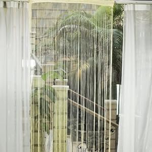 0 0 Tassels Hanging Sui Window Divider String Curtain Cream