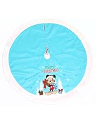 Home: Disney Mickey Mouse Christmas Tree Skirt Baby Blue - Disney