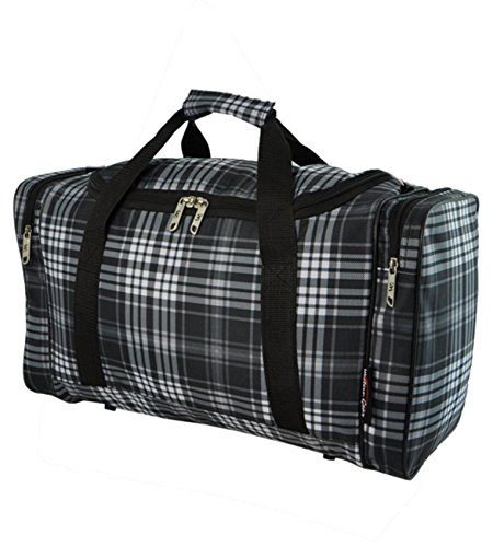 Tartan Cabin Hand Luggage Carry On Flight Bag Weekend Maternity Gym Holdall 21