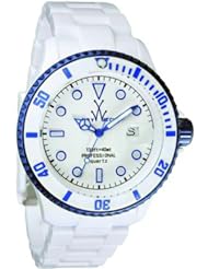 ToyWatch Womens FLA01WHBL Fluo Blue/White Watch