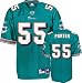 Joey Porter Reebok NFL Aqua Premier Miami Dolphins Jersey - Medium