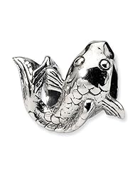 Sterling Silver Fish Charm Bead Fits Pandora Chamilia Biagi Bracelet