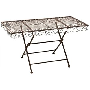Amazon.de: LANDHAUS GARTENTISCH NOSTALGIE BISTROTISCH TISCH EISEN