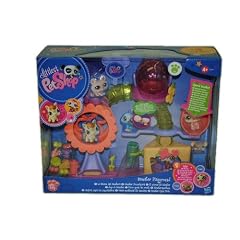 XL - Pet Shop Hamster Freizeitpark mit Nr. 24791 mit Hamster und Maus 1889 / 1888 Laufrad Hamsterrad Apfel Sitz Rutsche Spielplatz Petshop littlest Tiere Wackeltierchen Haustier Tier Zubeh�r Wippe spielen Aktivity Hasbro