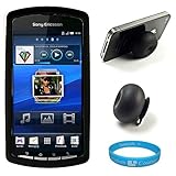 Black 2 Piece Crystal Hard Snap-On Protector Case for Sony Ericsson XPERIA  ....