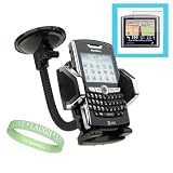 Car Windshield Cradle Suction Cup Mount / Holder for Garmin Nuvi 265 265W 275T 465 465T GPS plus GPS 4.3 Universal Screen Protector and Live*Laugh*Love Wristband!!!