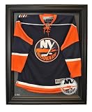 New York Islanders Hockey Jersey Display Case, Removable Face with Black Finish Frame