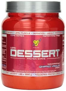 BSN LEAN DESSERT PROTEIN - Whipped Vanilla Cream, 1.38 lb (18 Servings)