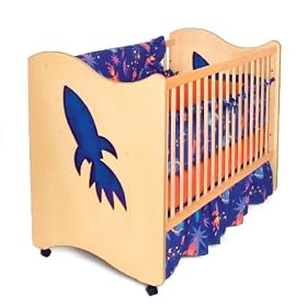 Star Rocket Unique 2-in-1 Crib and Toddler Bed by Room Magic