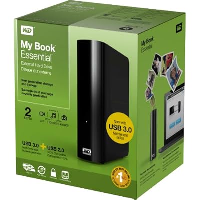 WD My Book 4TB External Hard Drive Storage USB 3.0 File Backup and Storage